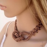 Knotted Chainmaille Statement Necklace