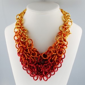 fiery necklace chain mail