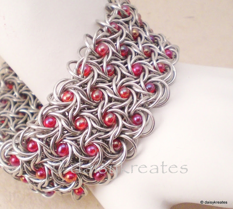 Moorish Rose bracelet with beads by Daisy Kwan