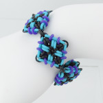 turquoise purple and black rubbermaille
