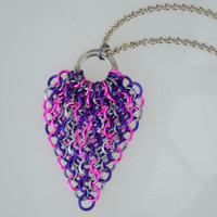feather mesh peacock chainmaille