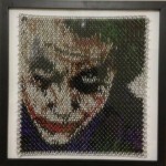 heath ledger as the joker made out of chainmaille