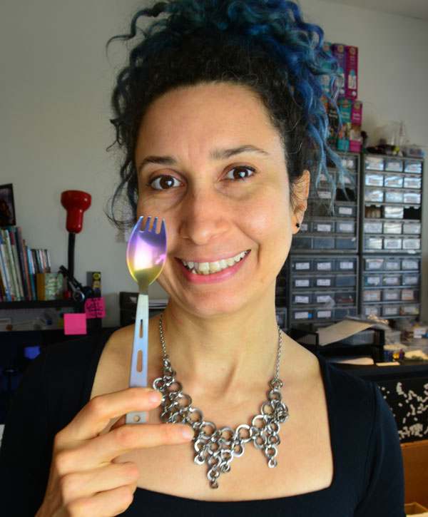 rebeca-mojica-and-titanium-spork