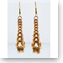 Ripple Earrings, Jewelry Brass