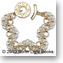 Helm Wave Bracelet, gold-filled