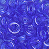 blue Czech glass donut beads