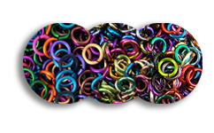 3 varities of colored rings