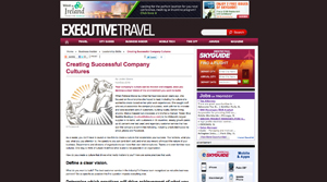 Executive Travel's magazine article