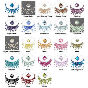 Pack of 12: 4mm Swarovski Crystal Bicone  Bead