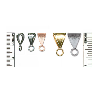 Copper Finish Small Base Metal Pendant Bail 