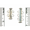 Silver Slide Clasps