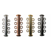 Base Metal Slide Clasps, 4-strand