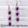Beaded Bulls Eye (alum/amethyst)