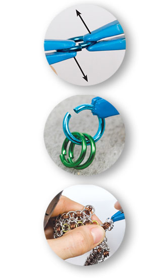 image of three B3 tools, rings, or actions