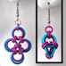 Japanese Cross & Polyhedron Earrings