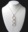 sterling silver chain maille pendant