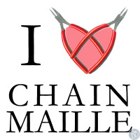 I love making chainmaille graphic with heart made of pliers