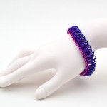 pink to purple to black fade mngwa bracelet on mannequin arm
