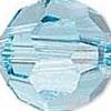 aquamarine swarovski crystal faceted bead