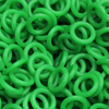 kelly green rubber jump rings