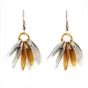 Aluminum Spike Earrings - Gold