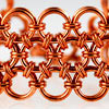 Japanese Lace (12-in-2), KIT - Japanese Lace - 3 row - Custom Color Mix, chainmaille weave japanese 12-in-2 with copper jump rings